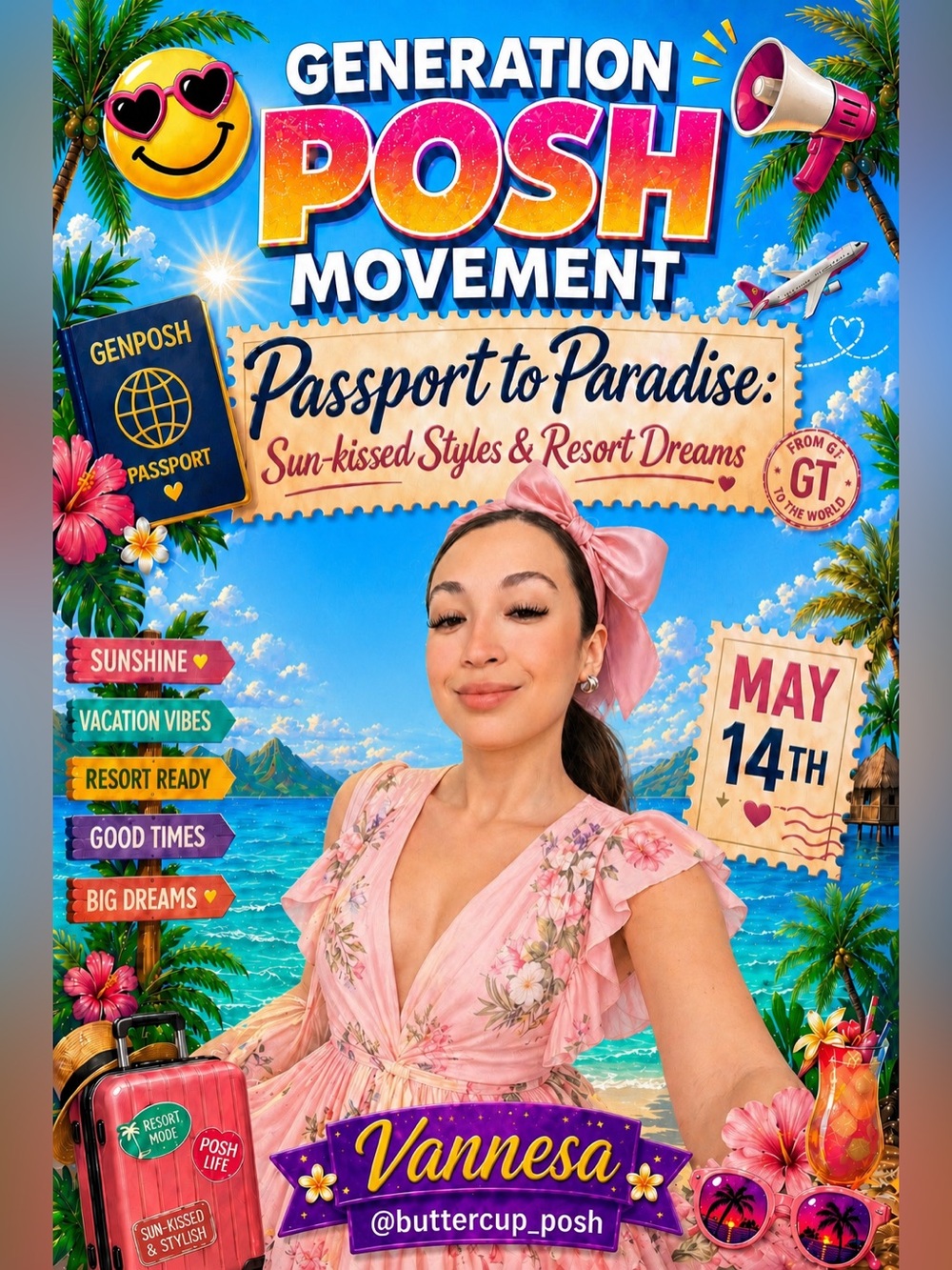 GenPosh Movement 5/14/26 ✈️ Passport To Paradise🏖️🌊 - Picture 8 of 14
